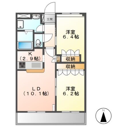 Ｗｅｓｔ　Ｓｉｄｅ　ひたち野の物件間取画像